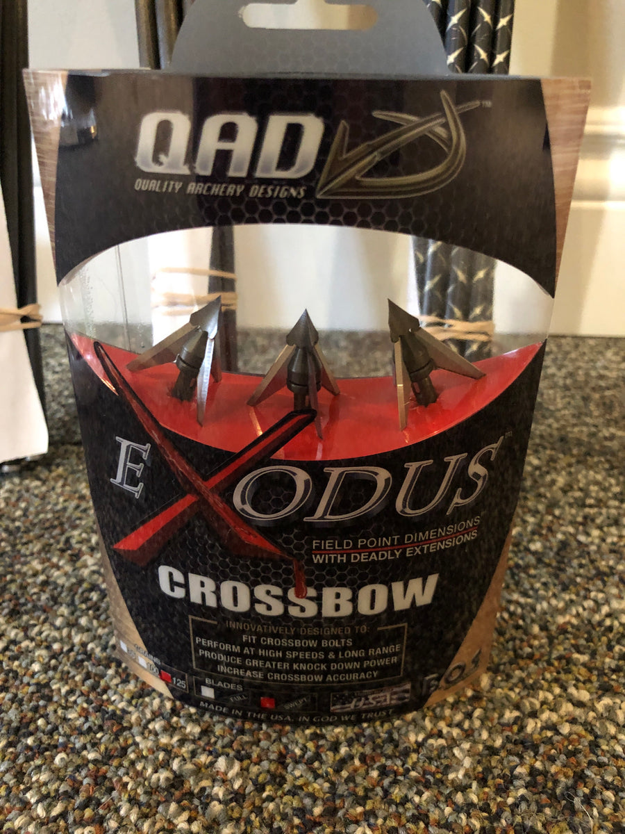 QAD Exodus crossbow broadheads Evolve Archery Canada