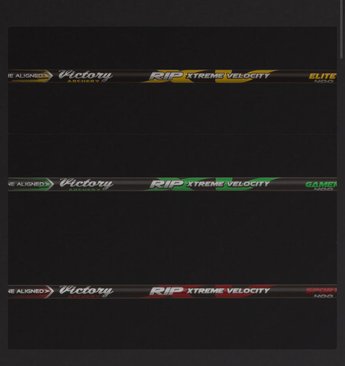 Victory RIP XV arrows – Evolve Archery Canada