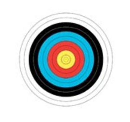 Single spot 40cm economical paper target