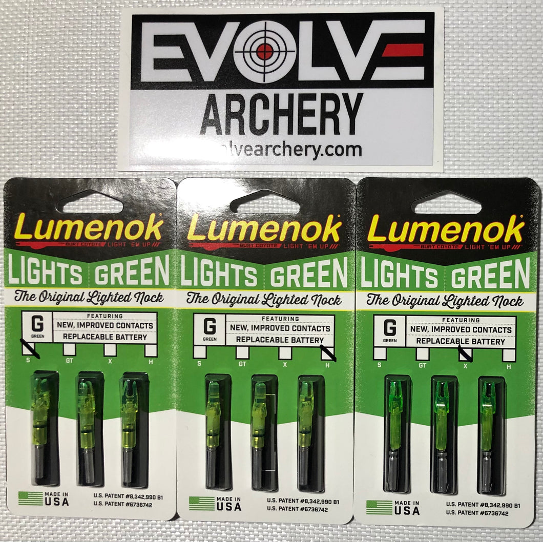 Lumenok Lighted Nocks Green