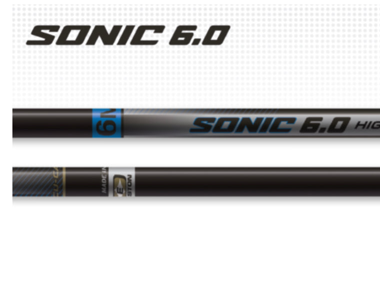 Easton Sonic 6.0 Arrows and Shafts