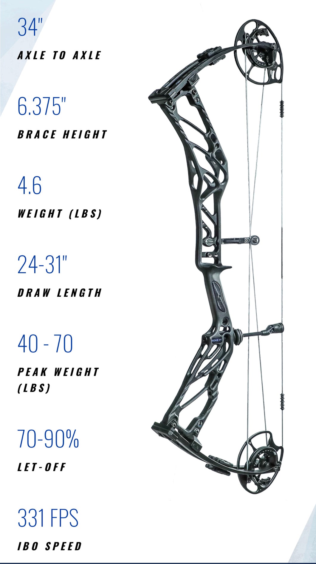 Elite Remedy OD Green 60lbs RT hand, Compound Bow